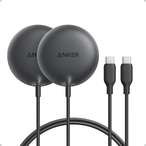 Anker Zolo MagSafe-Compatible Wireless Charger with Qi2 15W Fast Charging - color: Black, size: 2 Pack