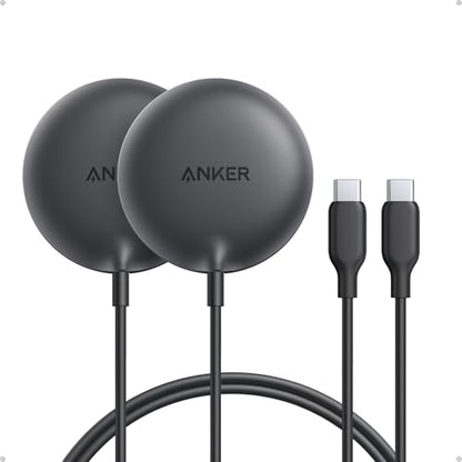 Anker Zolo MagSafe-Compatible Wireless Charger with Qi2 15W Fast Charging - color: Black, size: 2 Pack