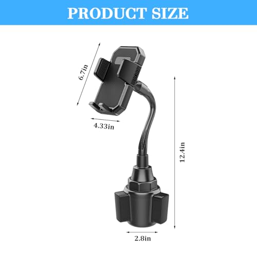 360° Rotatable Long-Neck Cup Holder Phone Mount, Style X907 - size: A297+X907