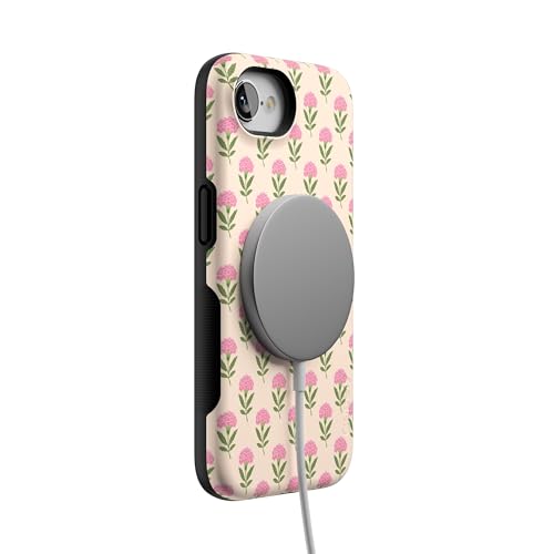 Casely iPhone 16e Case | Jenna's Flowers | Fun on Weekdays | Bold Protective Design | Compatible with MagSafe - color: Jenna's Flowers | Fun on Weekdays