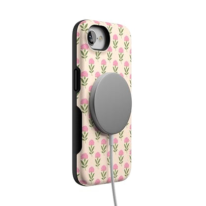 Casely iPhone 16e Case | Jenna's Flowers | Fun on Weekdays | Bold Protective Design | Compatible with MagSafe - color: Jenna's Flowers | Fun on Weekdays
