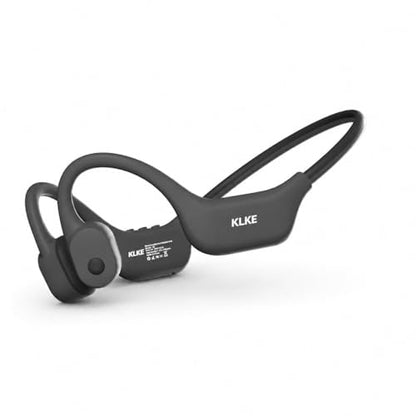Bone Conduction Headphones for Running with mic and Rear Safety Light - color: KLKE-Gray