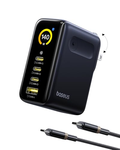 Baseus Picogo 140W USB C Charger, 4-Port Fast Charging Block Laptop Charger - size: 140W
