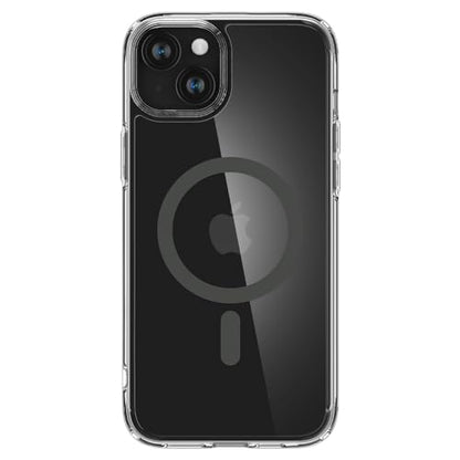 Spigen for iPhone 15/14/13 Case, Ultra Hybrid MagFit [Anti-Yellowing] [Compatible with Magsafe] - Clear Graphite - color: Clear Graphite, size: iPhone 15 / 14 / 13