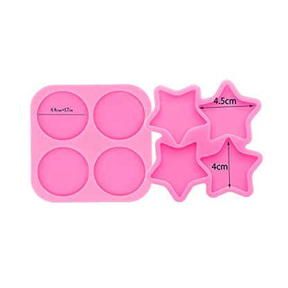 Super Glossy Resin Mold Phone Grip Epoxy Molds, Silicone Molds for Badge Reel DIY Telephone Stands Design (YMDY0533+DY1127) - color: YMDY0533+DY1127