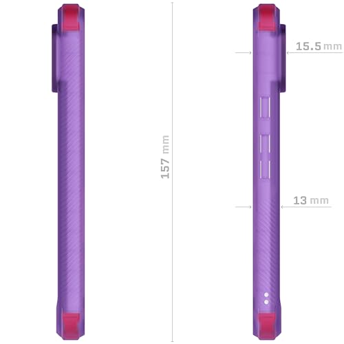 Ghostek Covert Pixel 8 Case Clear - Compatible with Wireless Charging, Shockproof Drop Protection, Transparent Phone Cover (6.2 Inch, Purple) - color: Purple [Limited Edition], size: Pixel 8