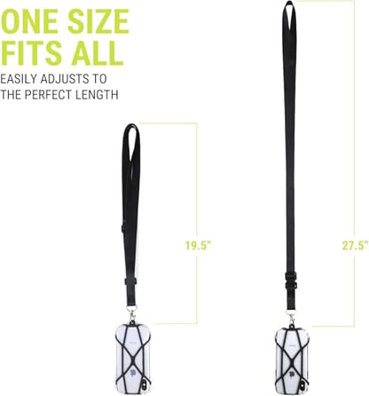 Gear Beast Universal Crossbody Cell Phone Lanyard Compatible with iPhone, Galaxy & Most Smartphones, Phone Case Holder & Cross Body Strap Black - color: Black