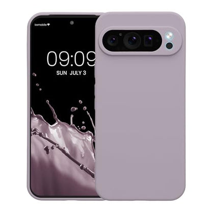 kwmobile Case Compatible with Google Pixel 9 Pro XL Case - Protective Slim TPU Phone Cover - Soft Matte Finish - Lavender - color: lavender