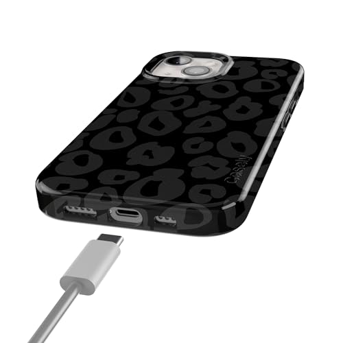 Casely iPhone 15 Plus Case | Into the Wild | Black Leopard | Compatible with MagSafe | Classic Ultra Slim Design - color: Into the Wild | Black Leopard