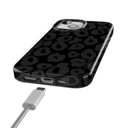 Casely iPhone 15 Plus Case | Into the Wild | Black Leopard | Compatible with MagSafe | Classic Ultra Slim Design - color: Into the Wild | Black Leopard