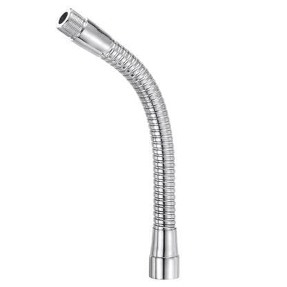 PATIKIL 8" Microphone Gooseneck, 5/8"-27 Thread Metal Universal Hose Flexible Arm Gooseneck Tube Extension for Multifunction DIY, Silver Tone - color: Silver Tone, size: 8"