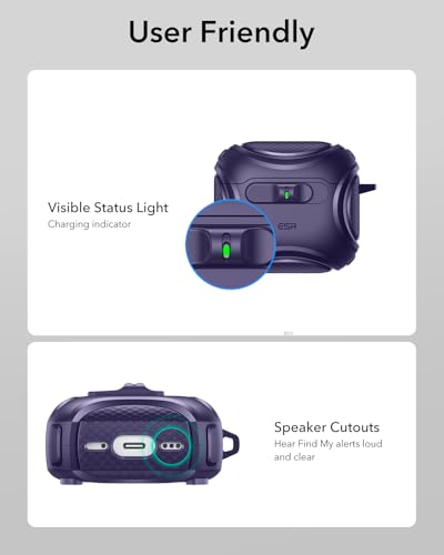 ESR for AirPods 5/4 Case, Compatible with MagSafe, Purple - color: Purple, size: AirPods 5&4 Case