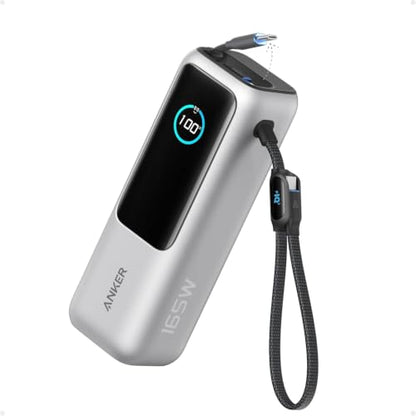 Anker Laptop Power Bank, 25,000mAh Travel Essential with 165W Total Output - color: Silver