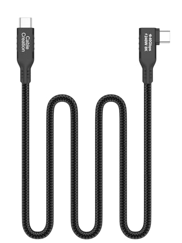 Angle USB 4 Cable,USB C to C for SSD,MacBook Pro, iPhone17,Dock,Auto 3ft - color: 40G, size: 3.3FT-Angled