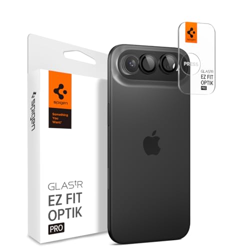 Spigen Glas.tR EZ FIT Optik Camera Lens Protector for iPhone Air - Black