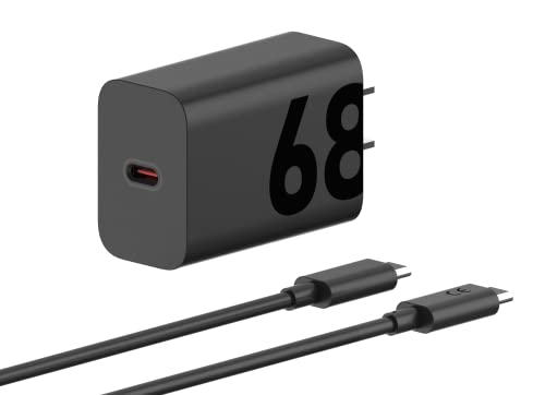 Motorola TurboPower 68W USB-C Wall Charger + 3.3ft 6.5 Amp Cable - size: 68W