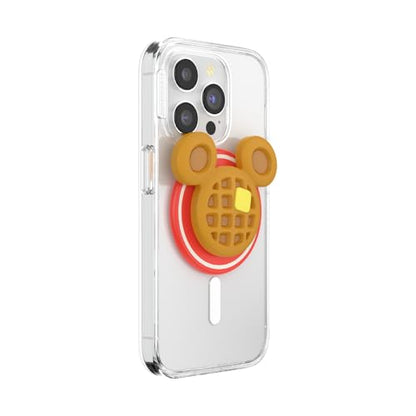 PopSockets Phone Grip for MagSafe, Magnetic Holder- PopOut Waffle - color: Mickey Waffle, style: MagSafe