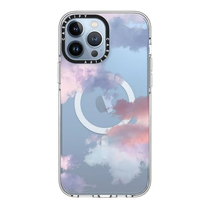 CASETiFY for iPhone 13 Pro Max Case - Impact Clear Compatible with MagSafe | Not Yellowing | 6.6 ft. 3x Military Grade Drop Protection | Clouds | Clear - color: Clouds, size: Iphone 13 Pro Max (6.7")