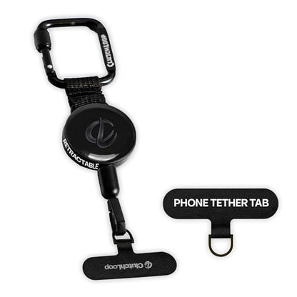 ClutchLoop Retractable Anti-Theft Phone Tether Lanyard Locking Carabiner