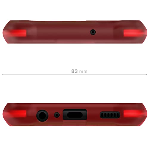 Ghostek COVERT Red Galaxy A13 5G Case Clear Hard Back Shockproof Protective Phone Cover Premium Slim Thin Lightweight Design Heavy Duty Designed for 2021 Samsung A13 5G (6.5inch) (Red-Limited Edition) - color: Red [Limited], size: Galaxy A13 5G
