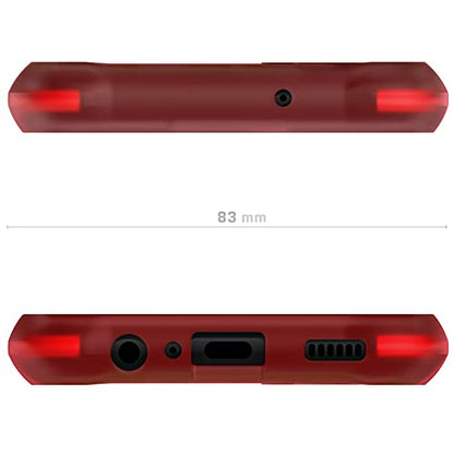 Ghostek COVERT Red Galaxy A13 5G Case Clear Hard Back Shockproof Protective Phone Cover Premium Slim Thin Lightweight Design Heavy Duty Designed for 2021 Samsung A13 5G (6.5inch) (Red-Limited Edition) - color: Red [Limited], size: Galaxy A13 5G