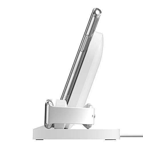 Belkin Boost Up Wireless Charging Dock for iPhone + Apple Watch + USB-A Port (Wireless Charger for iPhone XS, XS Max, XR, X, 8/8 Plus, Apple Watch 4, 3, 2, 1) - White