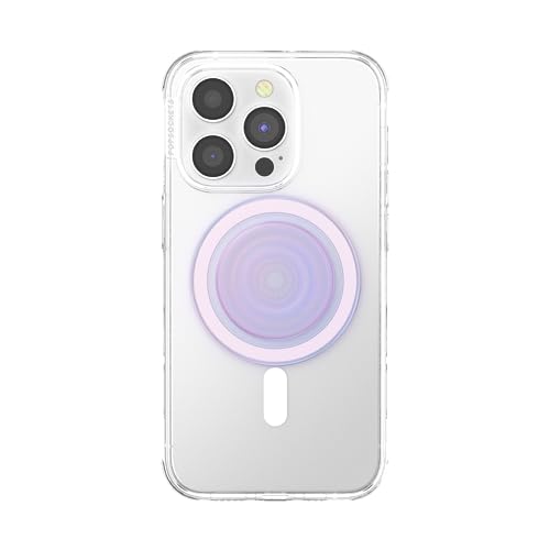 PopSockets Phone Grip for MagSafe, Magnetic Holder- Opalescent Clear - color: Opaalescent, style: MagSafe