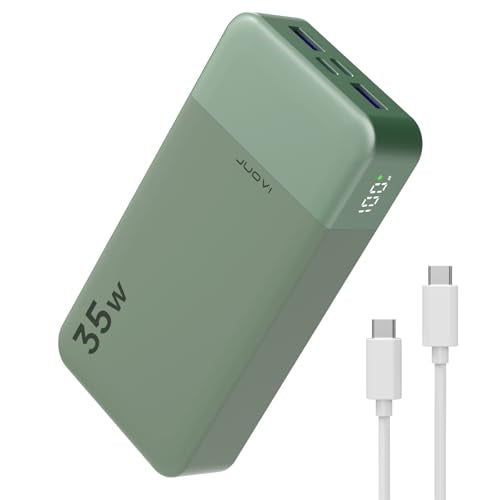 JUOVI Power Bank 35W 10000mAh Portable Charger Fast Charging - color: Green