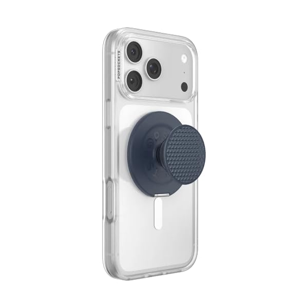 PopSockets Kick-Out Grip for MagSafe, Kickstand- Knurl Navy - color: Knurl Navy, style: MagSafe Kick-Out