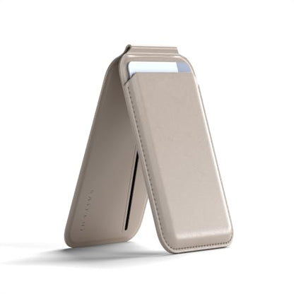 Satechi MagSafe Wallet Stand, Card Holder, NFC Pass-Through - color: Taupe