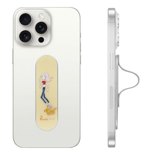 Momostick Premium Flatstick Collection, Slim Phone Grip and Stand, Adjustable Finger Loop Holder for All Smartphones, Universal and Pocket-Friendly Selfie Stand - color: Workout
