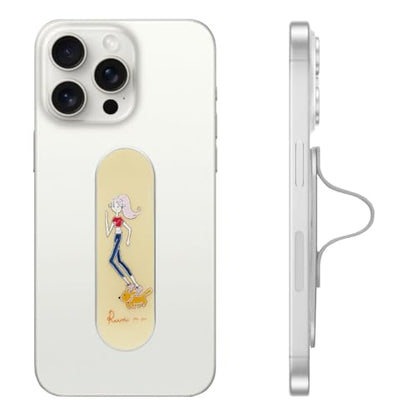 Momostick Premium Flatstick Collection, Slim Phone Grip and Stand, Adjustable Finger Loop Holder for All Smartphones, Universal and Pocket-Friendly Selfie Stand - color: Workout