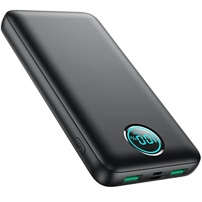 Portable Charger 30,800mAh PowerBank with 3 Output, 25W PD Fast Charging +QC 4.0 Quick Phone Charging Power Bank,Travel Essential Phone Charger Battery Pack for iPhone 17/16/15 Android Galaxy etc - color: Black