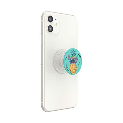 PopSockets Phone Grip with Expanding Kickstand, Adhesive Grip, Disney, Cute PopSockets - Stitch Pineapple - color: Pineapple, style: Adhesive