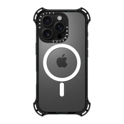 CASETiFY for iPhone 16 Pro Case - Bounce Compatible with MagSafe | Shockproof | 21.3 ft. 6X Military Grade Drop Protection | Black - color: Clear Black, size: Iphone 16 Pro (6.3")