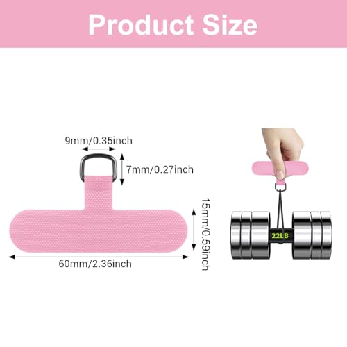 18PCS Phone Tether Tabs multi-color Universal Without Adhesive Phone Lanyard Patch Replacement Parts, nylon material Compatible with full protective case