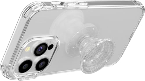 PopSockets Adhesive Phone Grip, Holder- Clear Glitter - color: Clear Glitter, style: Adhesive
