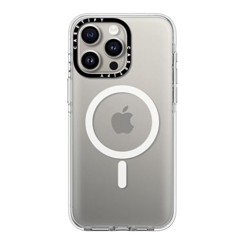 CASETiFY for iPhone 15 Pro Max Case - Impact Clear Compatible with MagSafe | Not Yellowing | 6.6 ft. 3X Military Grade Drop Protection | Clear - color: Clear, size: Iphone 15 Pro Max (6.7")