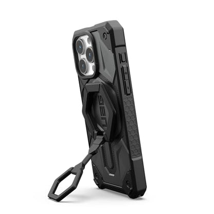 URBAN ARMOR GEAR UAG Magnetic Phone Ring Stand Compatible with MagSafe Magnet, Removable Metal Finger Ring Grip & 360 Rotation Adjustable Kickstand for iPhone 17, Galaxy S26, Black/Black