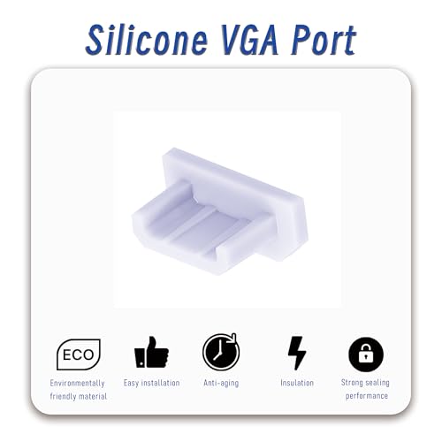 10 PCS Micro USB Port Anti-dust Plugs, Silicone Covers Caps Stoppers, Port Protector for PC Laptop Notebook Computers, Other Devices, 0.26 x 0.09 (LxW) - size: Micro USB/Transparent/10 PCS