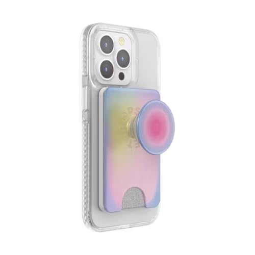 PopSockets Phone Wallet for MagSafe with Grip- Aura - color: Aura, style: MagSafe Wallet
