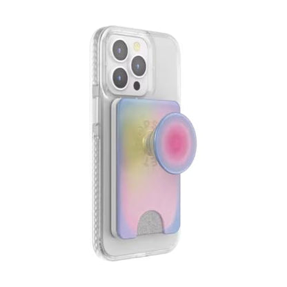 PopSockets Phone Wallet for MagSafe with Grip- Aura - color: Aura, style: MagSafe Wallet
