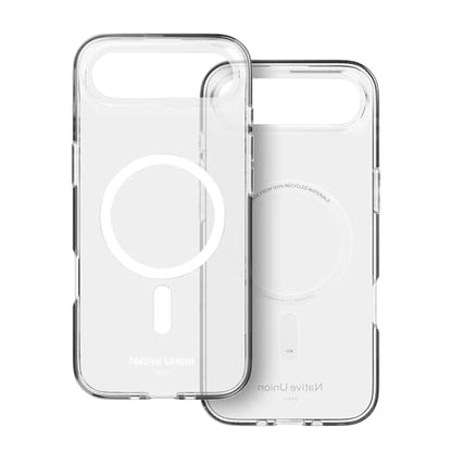 Native Union (Re Clear Case – Transparent Anti-Yellowing Case – MagSafe Compatible with Built-in Magnets – Recycled Materials – Ultra-Durable with Military Grade Drop Protection for iPhone Air - size: iPhone Air