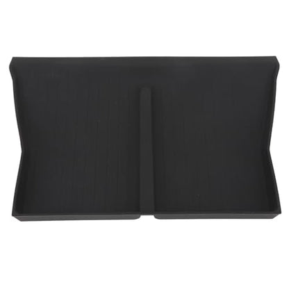 Center Console Wireless Charging Mat, Easy to Clean Anti Slip Silicone Pad, with Stable Charging for Car Interior Accessories (Black W240004607) - color: Black W240004607