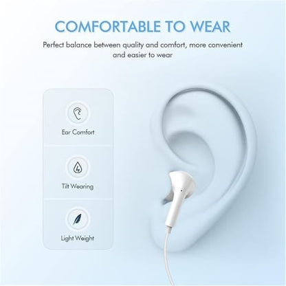 2 Pack USB C Headphones for iPhone 15, Wired in-Ear Earphones Type C Earbuds with Mic & Volume Control Compatible with iPhone 17/Air/16/15 Pro/Pro Max, iPad Pro, Most USB C Jack Device