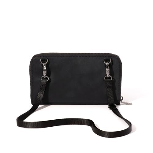 Baggallini Rfid Phone Wallet Crossbody - color: Black Twill