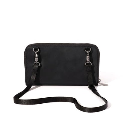 Baggallini Rfid Phone Wallet Crossbody - color: Black Twill