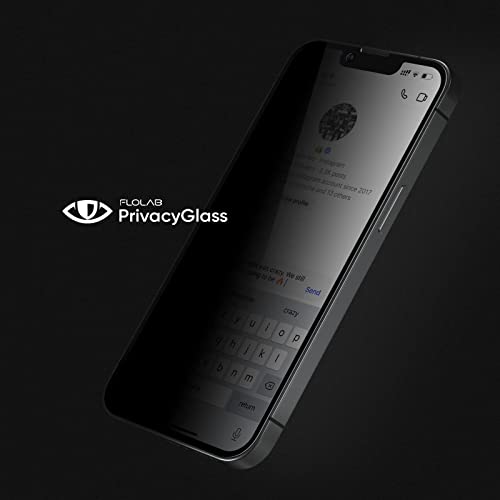 FLOLAB NanoArmour ONETIME PRO for iPhone 15 Pro Privacy Screen Protector, Anti-Reflective, 3D Edge-to-Edge, Anti-Spy Tempered Glass, Reinforced Edges, Durable, Smooth, Easy Install, Dust-Free - size: 15 Pro