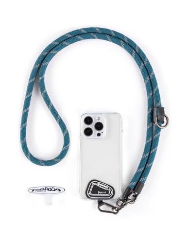 Cell Phone Lanyard ×1, Tether Tab ×2, Universal Adjustable Phone Strap, Crossbody, Neck Phone Lanyard, Rope Strap - color: Slate Blue
