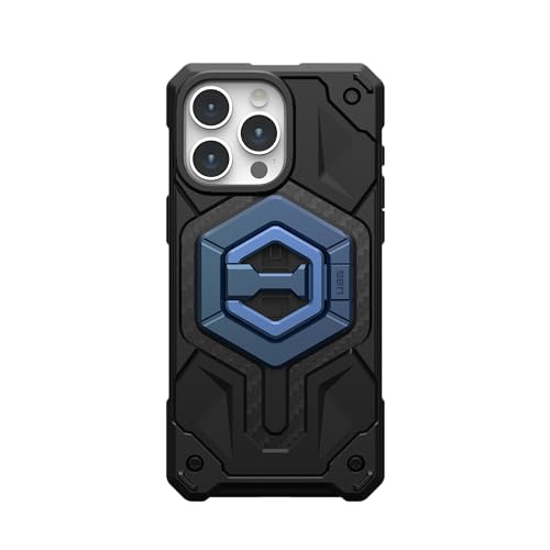 URBAN ARMOR GEAR UAG Magnetic Ring Stand Compatible with MagSafe Magnet, Removable Metal Finger Ring Grip 360 Rotation Adjustable Kickstand for iPhone 17, Galaxy S26, Mallard/Bright Blue